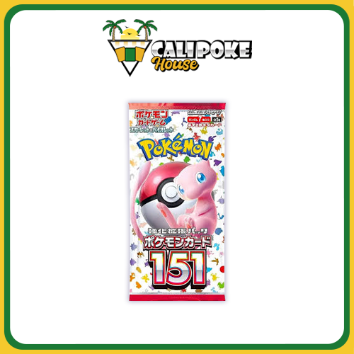 151 Loose Booster Pack Japanese Pokemon Trading Card Game SV2a Booster Pack (7 Cards Per Pack)