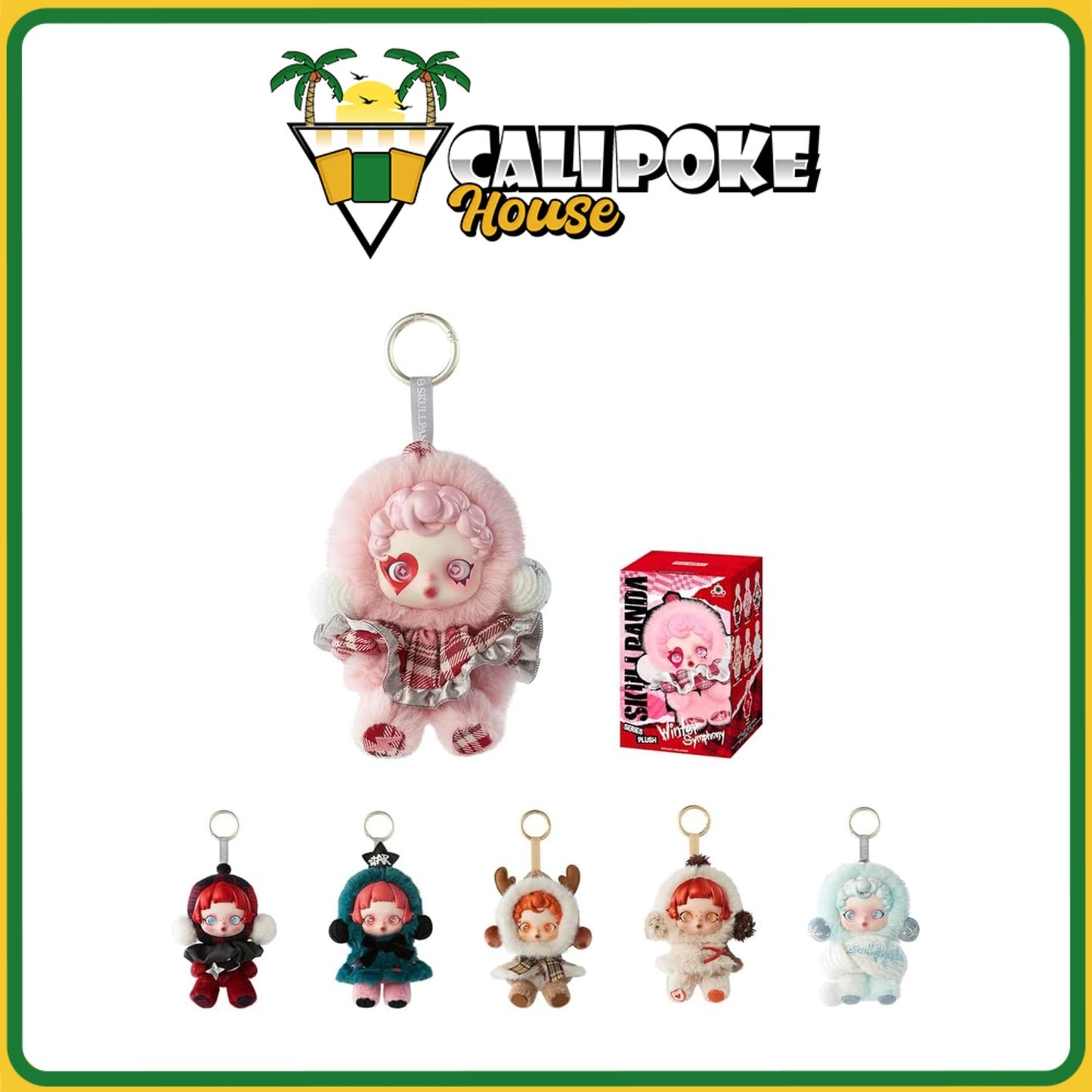 Pop Mart Skullpanda Winter Symphony Series Plush Doll Pendant Blind Box