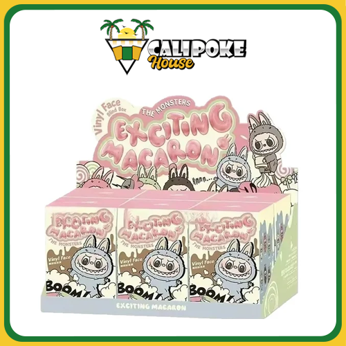 Pop Mart The Monsters (Labubu) Exciting Macaron Vinyl Face Blind Pop Mart The Monsters (Labubu) Exciting Macaron Vinyl Face Blind