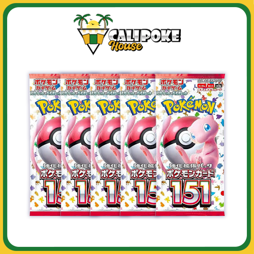 151 Loose Booster Pack Japanese Pokemon Trading Card Game SV2a Booster Pack (7 Cards Per Pack)