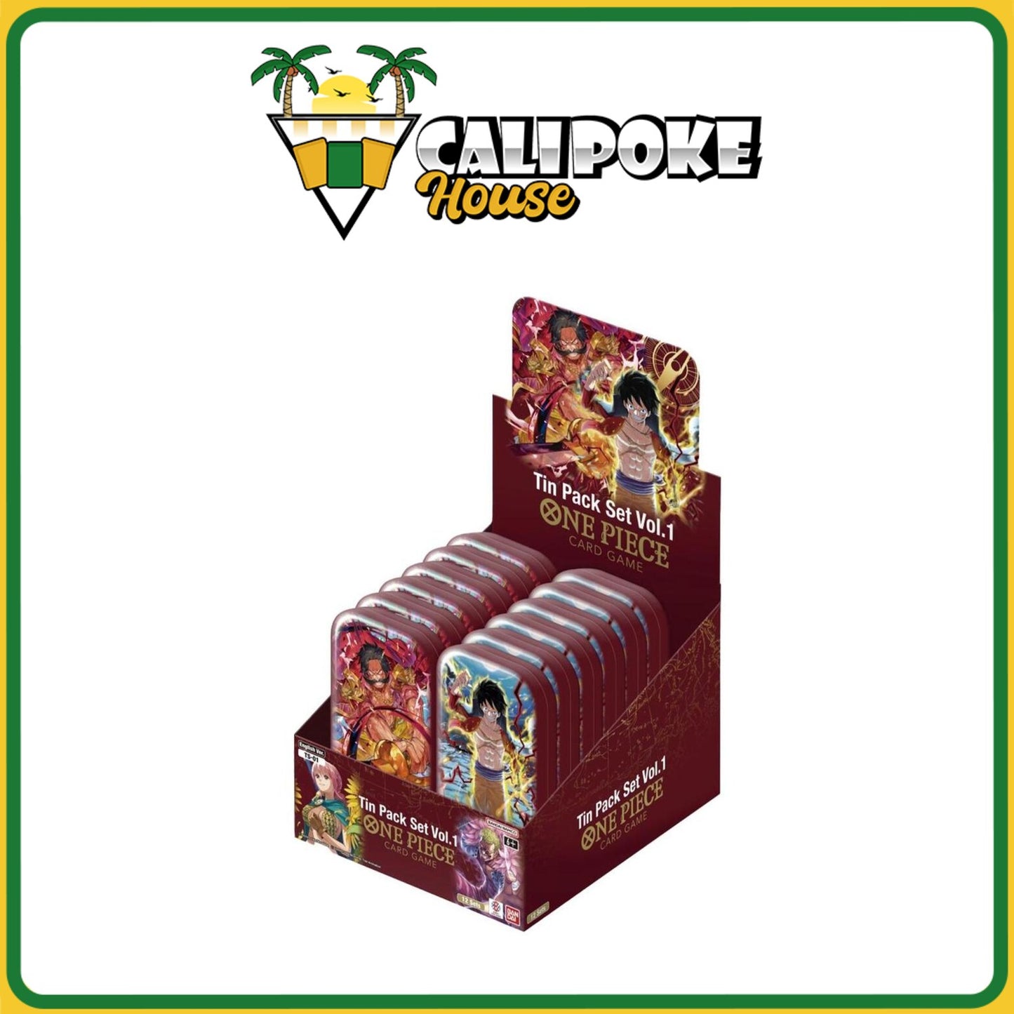 One Piece Trading Card Game Tin Pack Set Vol. 1 English Sealed
