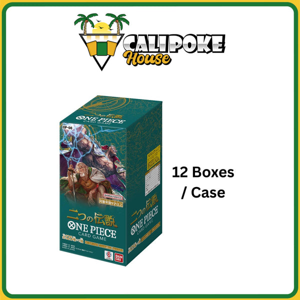 Case One Piece Trading Card Game OP-08 Booster Box Two Legends Japanese Sealed (each case contains 12 boxes)