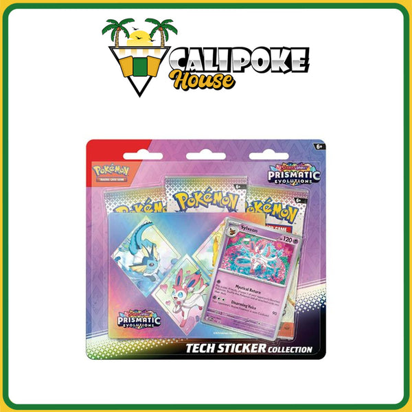 Pokemon Trading Card Game Prismatic Evolutions Tech Sticker Collection English Sealed