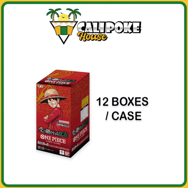 Case One Piece Trading Card Game OP-13 Carrying on His Will Booster Box Japanese Sealed (each case contains 12 boxes)