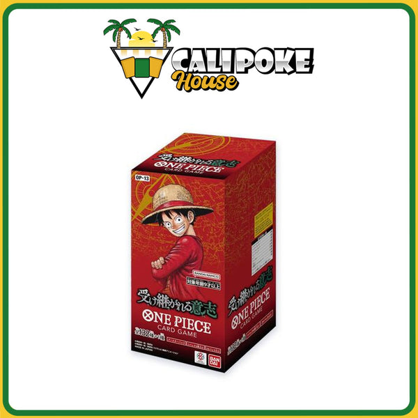 Case One Piece Trading Card Game OP-13 Carrying on His Will Booster Box Japanese Sealed (each case contains 12 boxes)