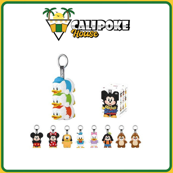 Pop Mart Mickey Family Cute Together Keychain Series Figures Blind Box Sealed