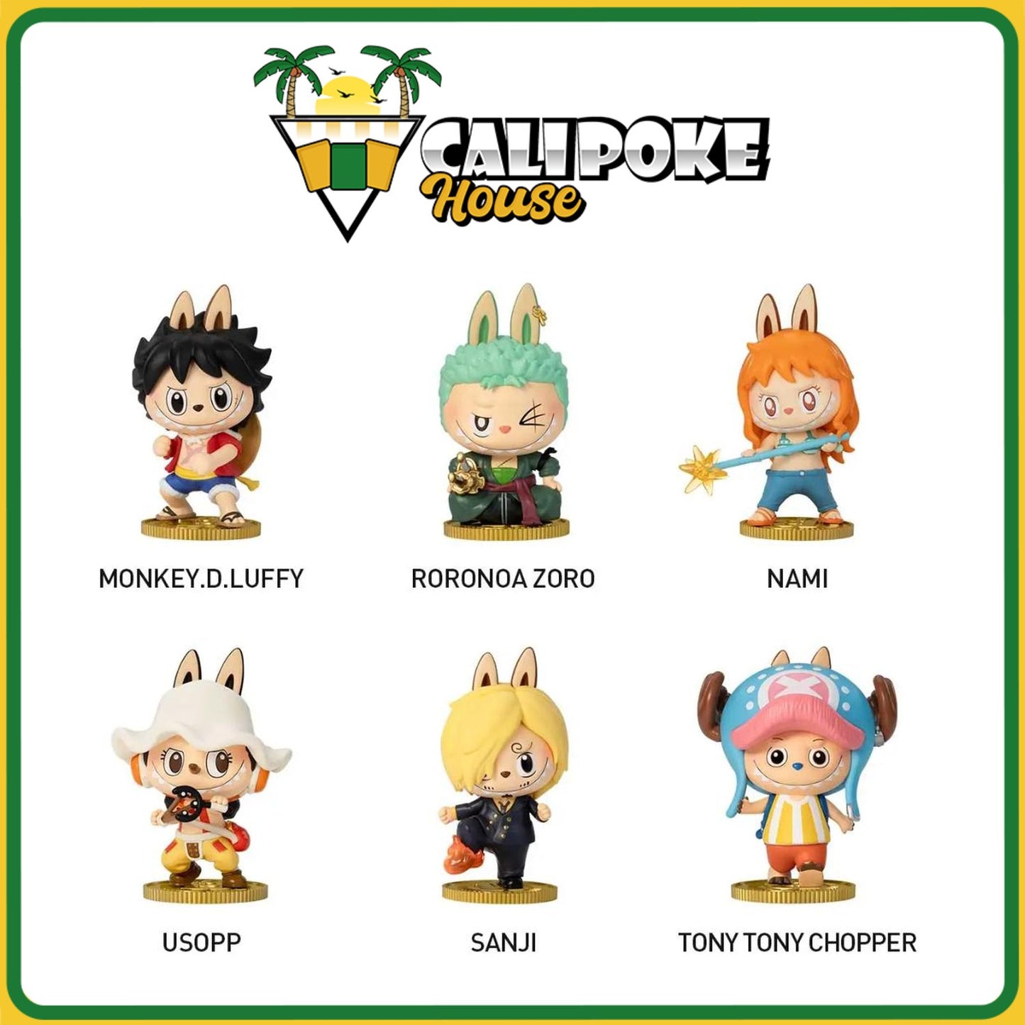 Pop Mart The Monsters (Labubu) x One Piece Figures Blind Box