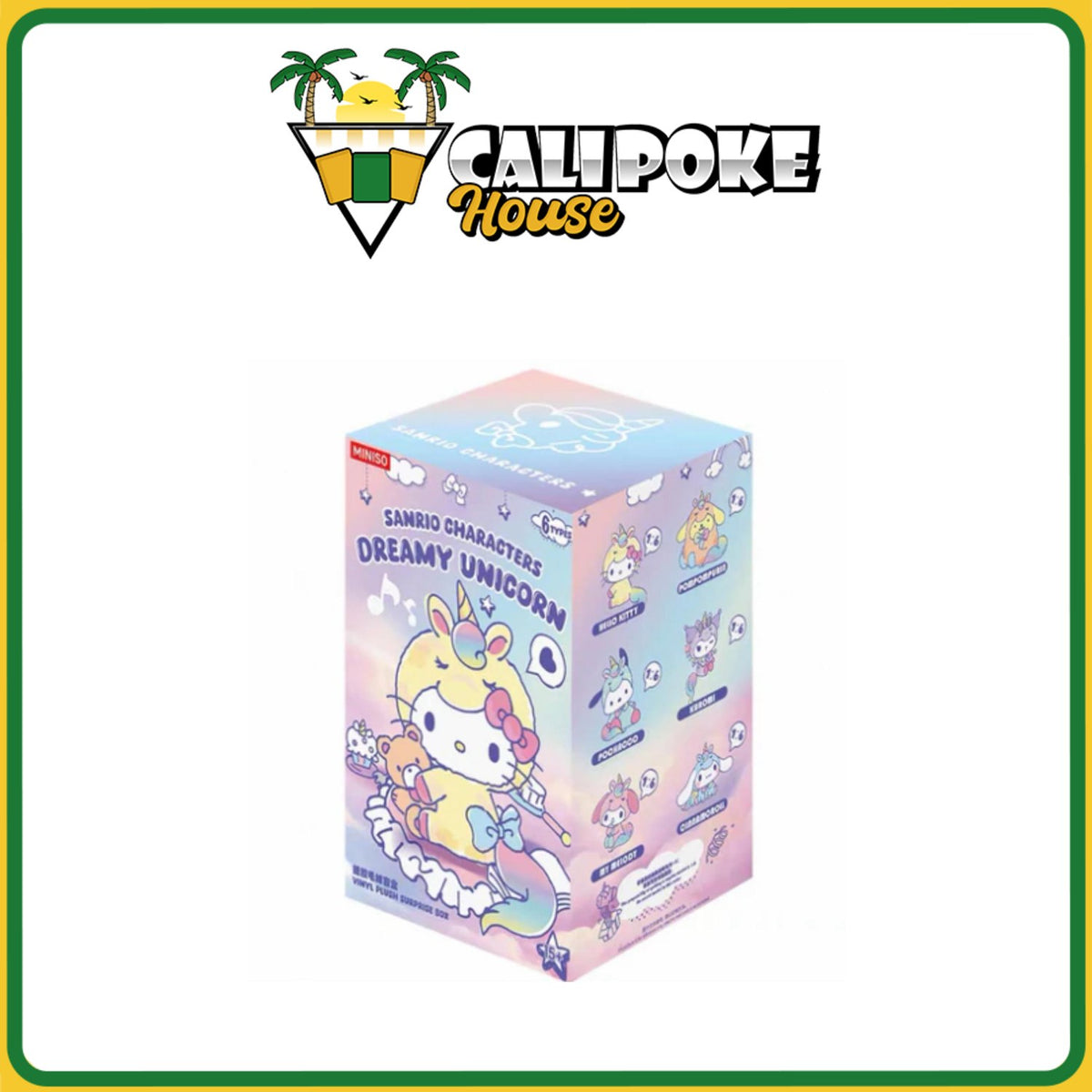 Miniso Sanrio Dreamy Unicorn Series Vinyl Plush Keychain Pendant Blind Box