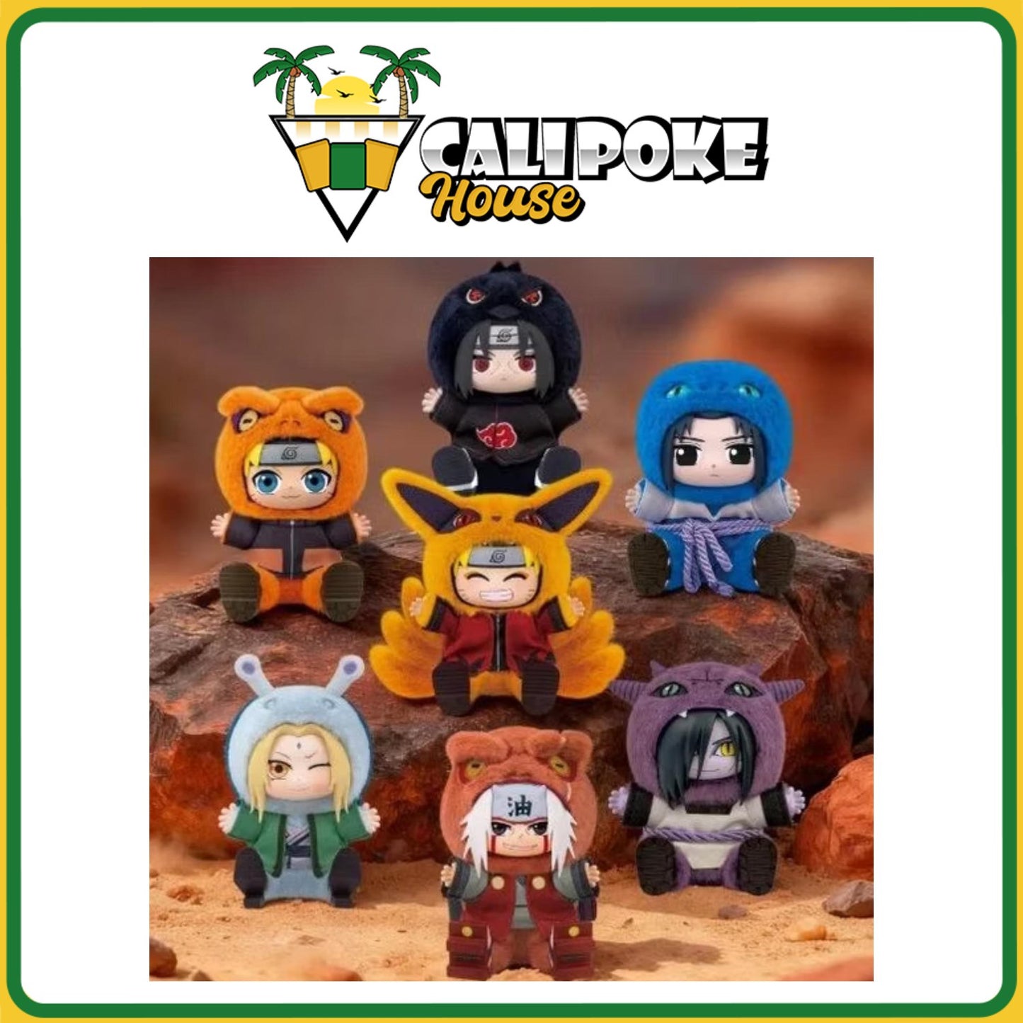 Top Toy Naruto Shippuden Beast Party Series 2 Vinyl Figure Plush Blind Box