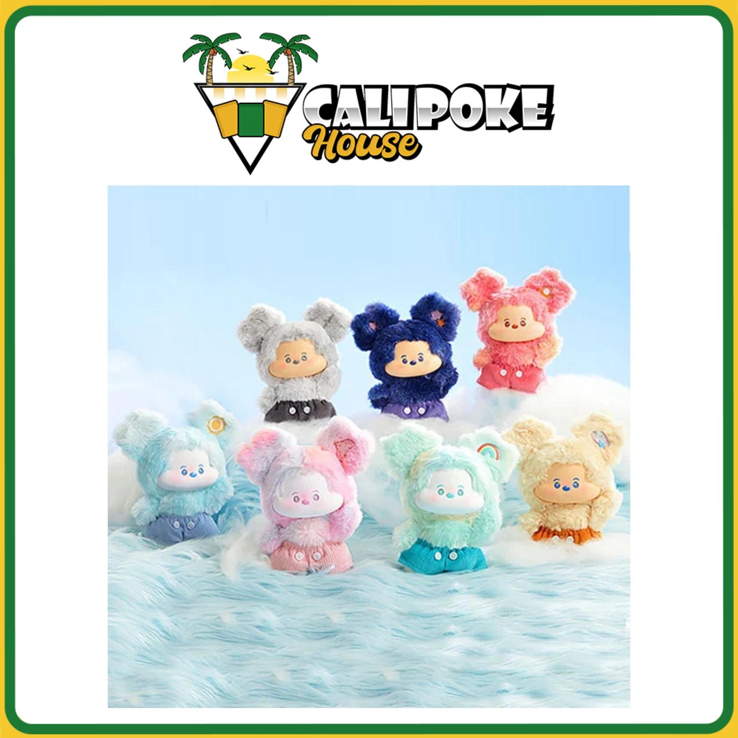 Miniso Mickey Head In The Clouds Vinyl Plush Pendant Blind Box