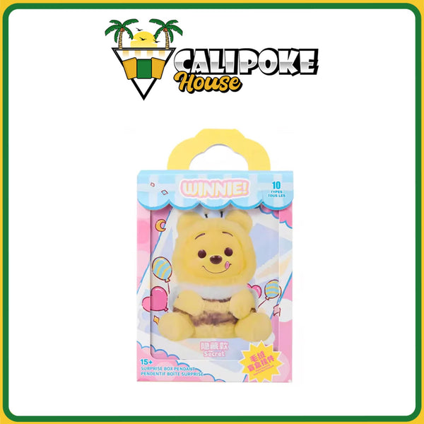 Miniso Winnie the Pooh Naughty Party Series Plush Keychain Blind Box