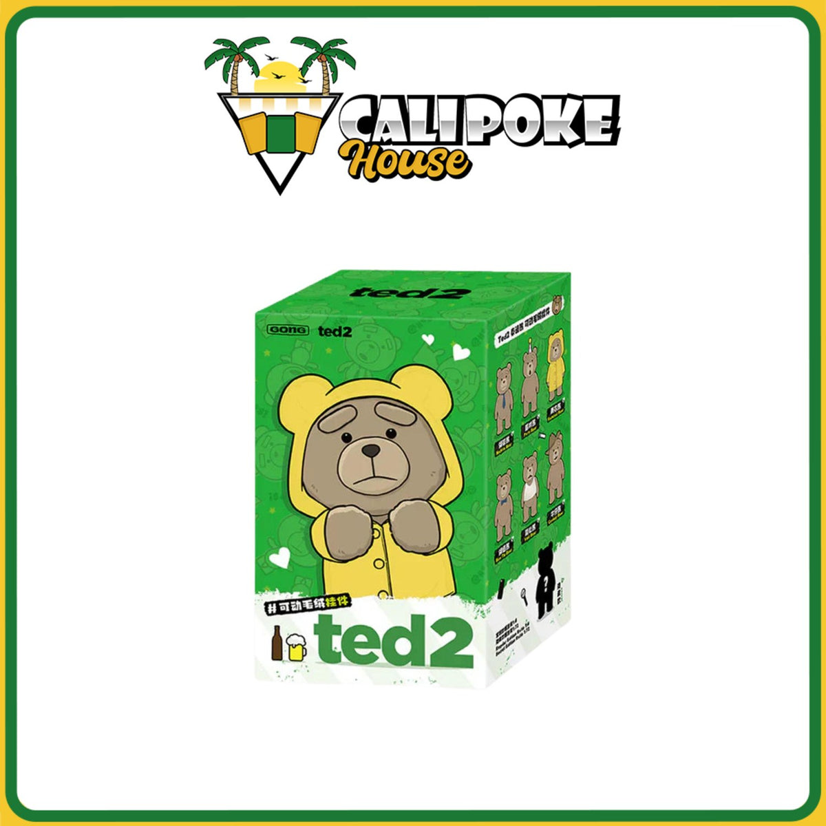 Pop Mart Ted 2 Teddy Bear Action Plush Pendant Blind Box