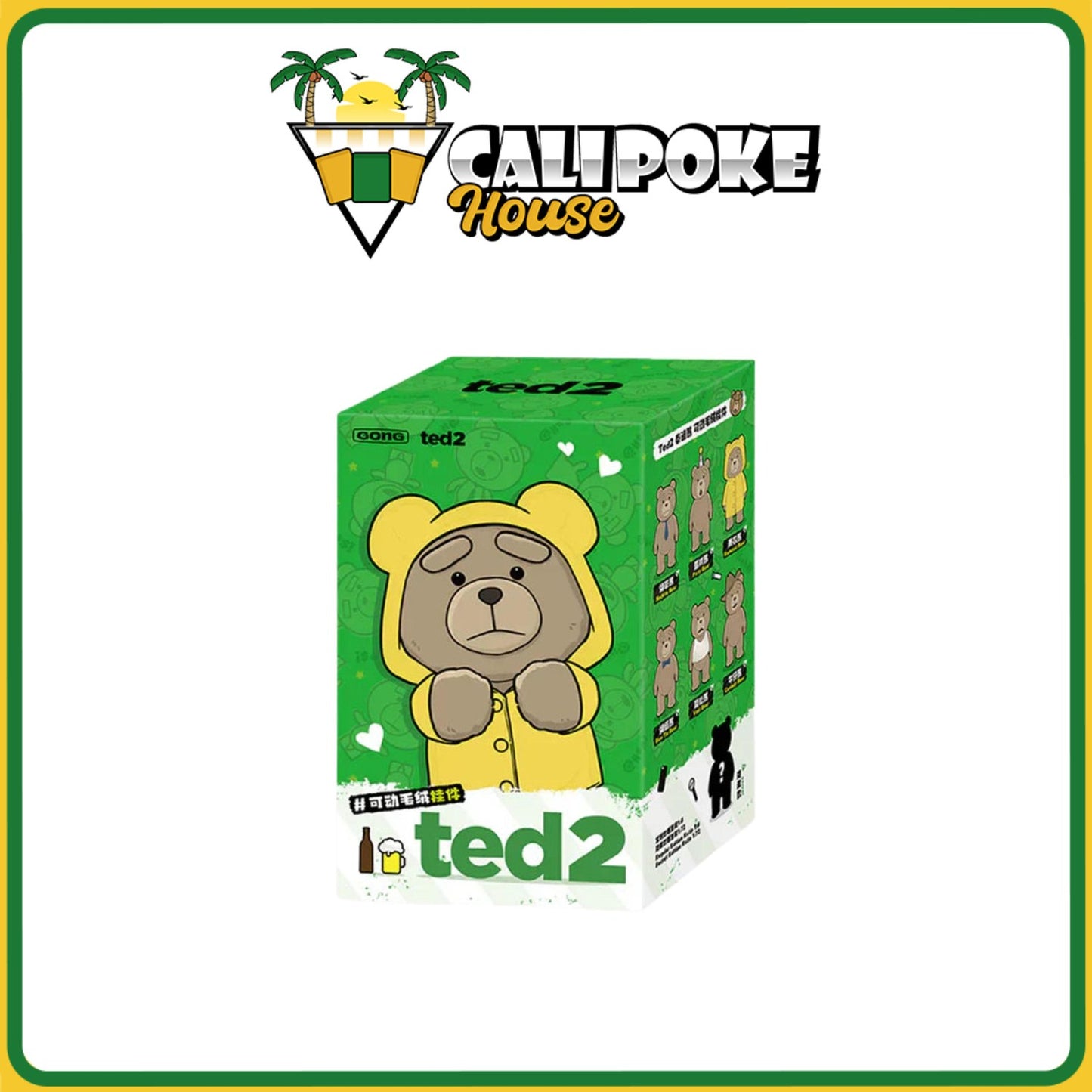 Pop Mart Ted 2 Teddy Bear Action Plush Pendant Blind Box