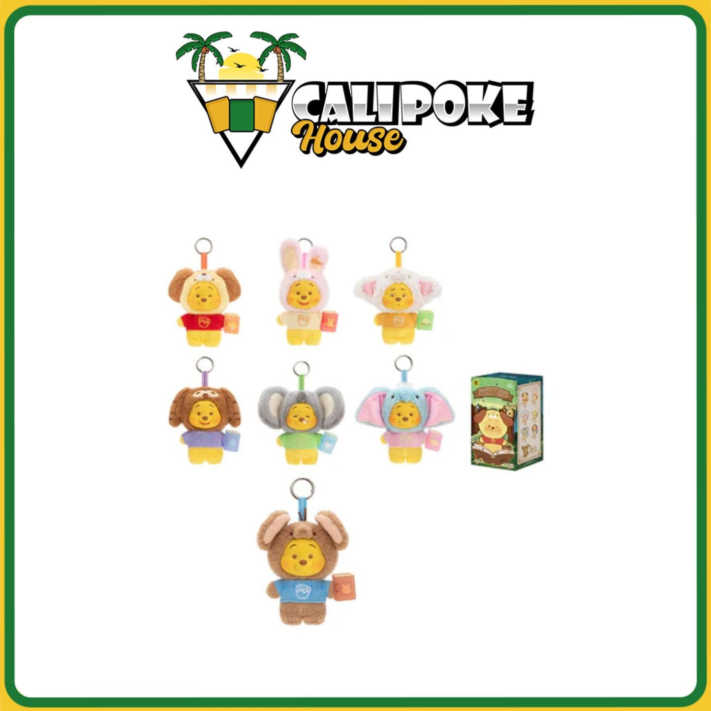 Top Toy Winnie the Pooh Fairy Tale Story Series Plush Keychain Blind Box