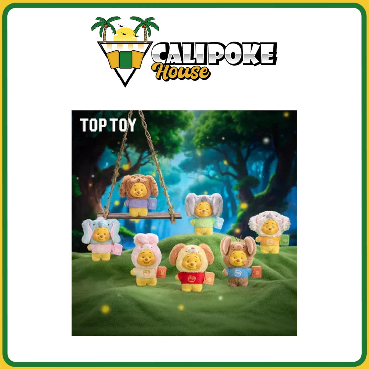 Top Toy Winnie the Pooh Fairy Tale Story Series Plush Keychain Blind Box