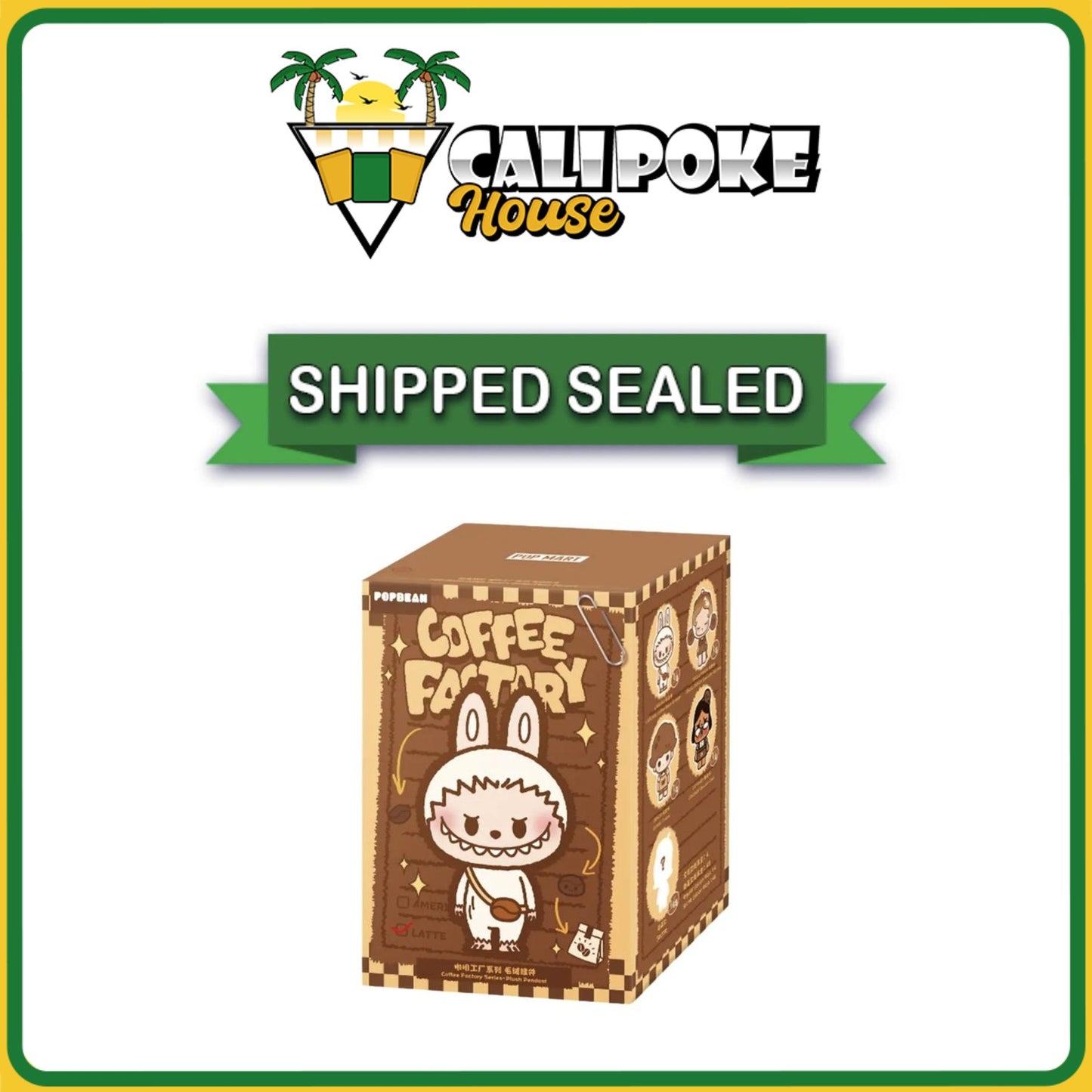 Pop Mart Pop Bean Coffee Factory Series Plush Pendant Blind Box
