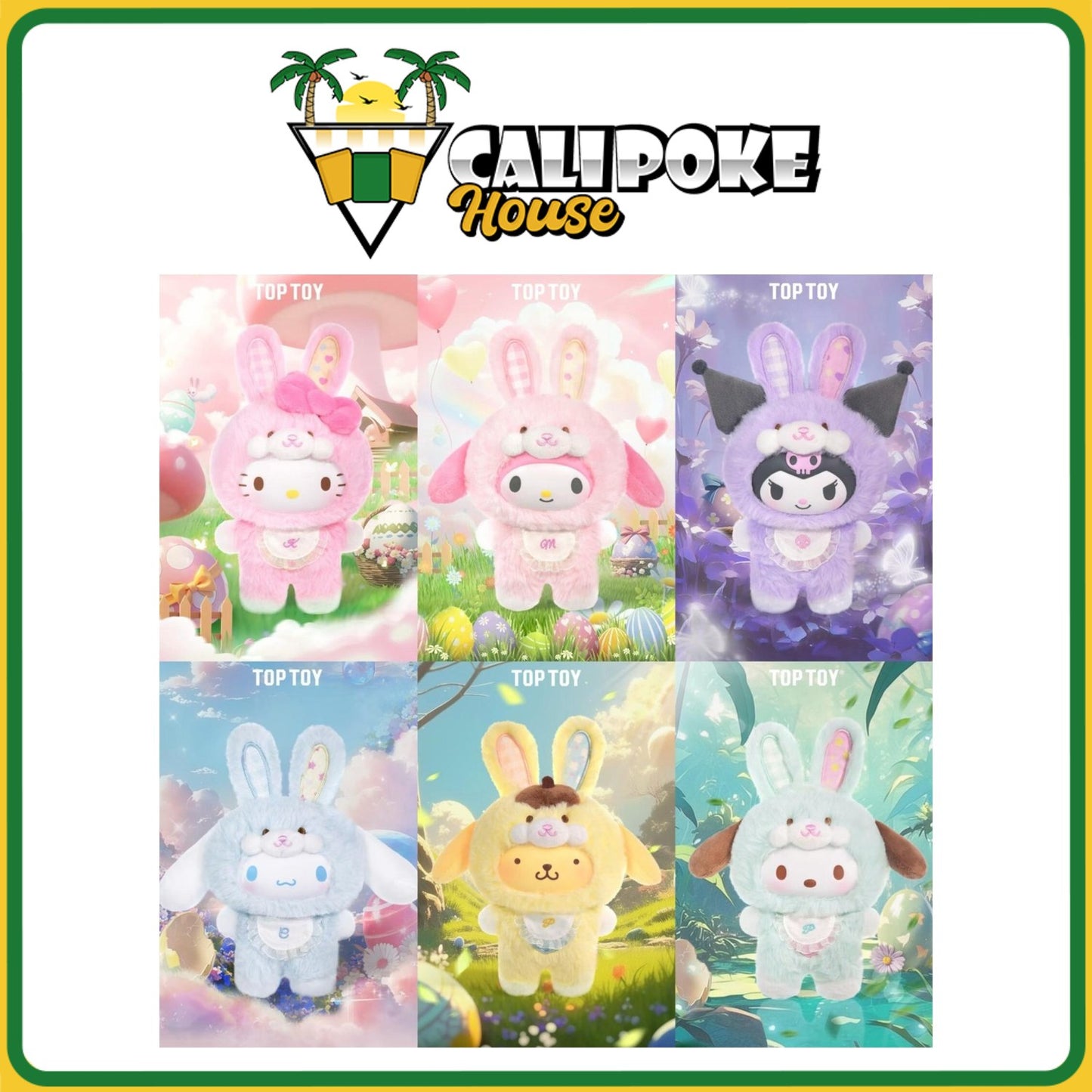 Top Toy Sanrio Elf Bunny Series Vinyl Plush Keychain Blind Box