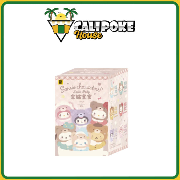 Top Toy Sanrio Latte Baby Series Vinyl Plush Keychain Blind Box