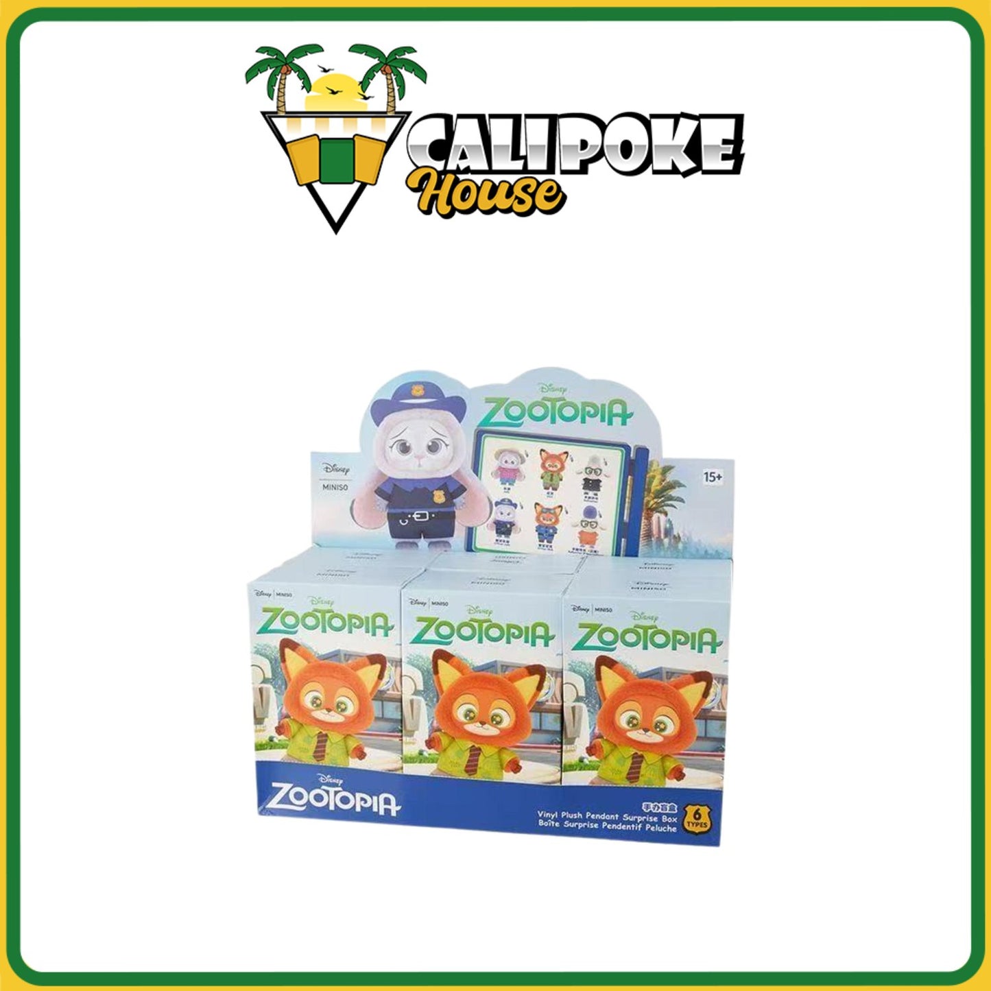 Miniso Zootopia Series Vinyl Plush Pendant Blind Box