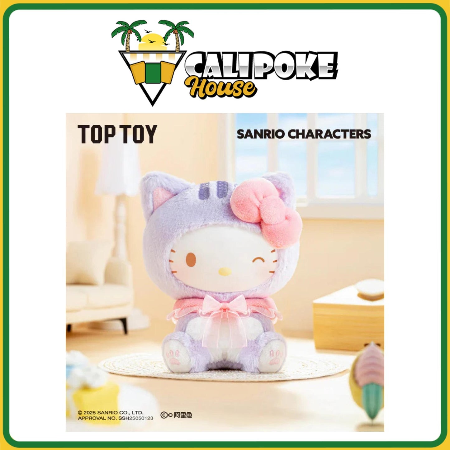 Top Toy Sanrio Play with Kittens Series Vinyl Plush Keychain Blind Box