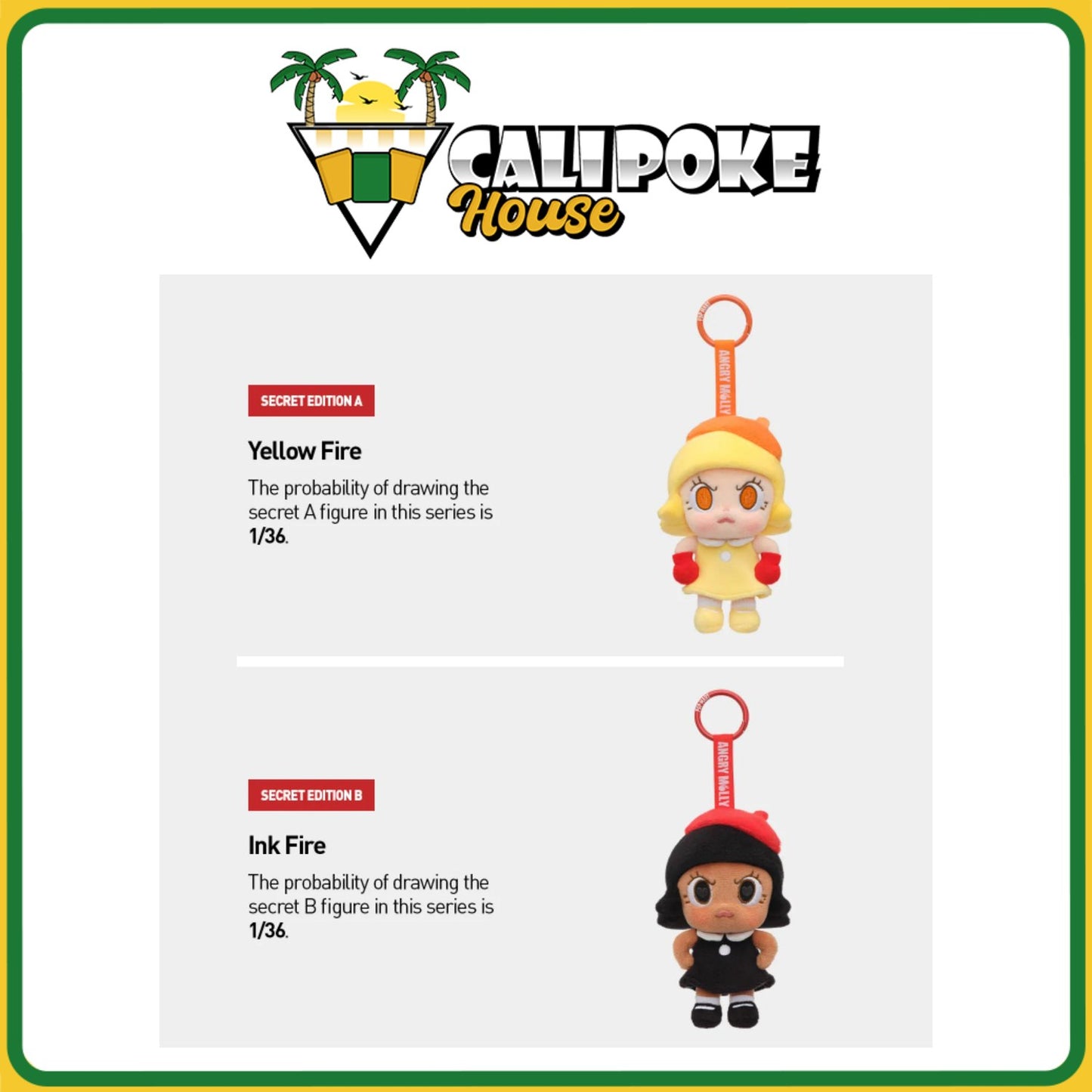Pop Mart Angry Molly Angry Energy Series Plush Pendant Blind Box
