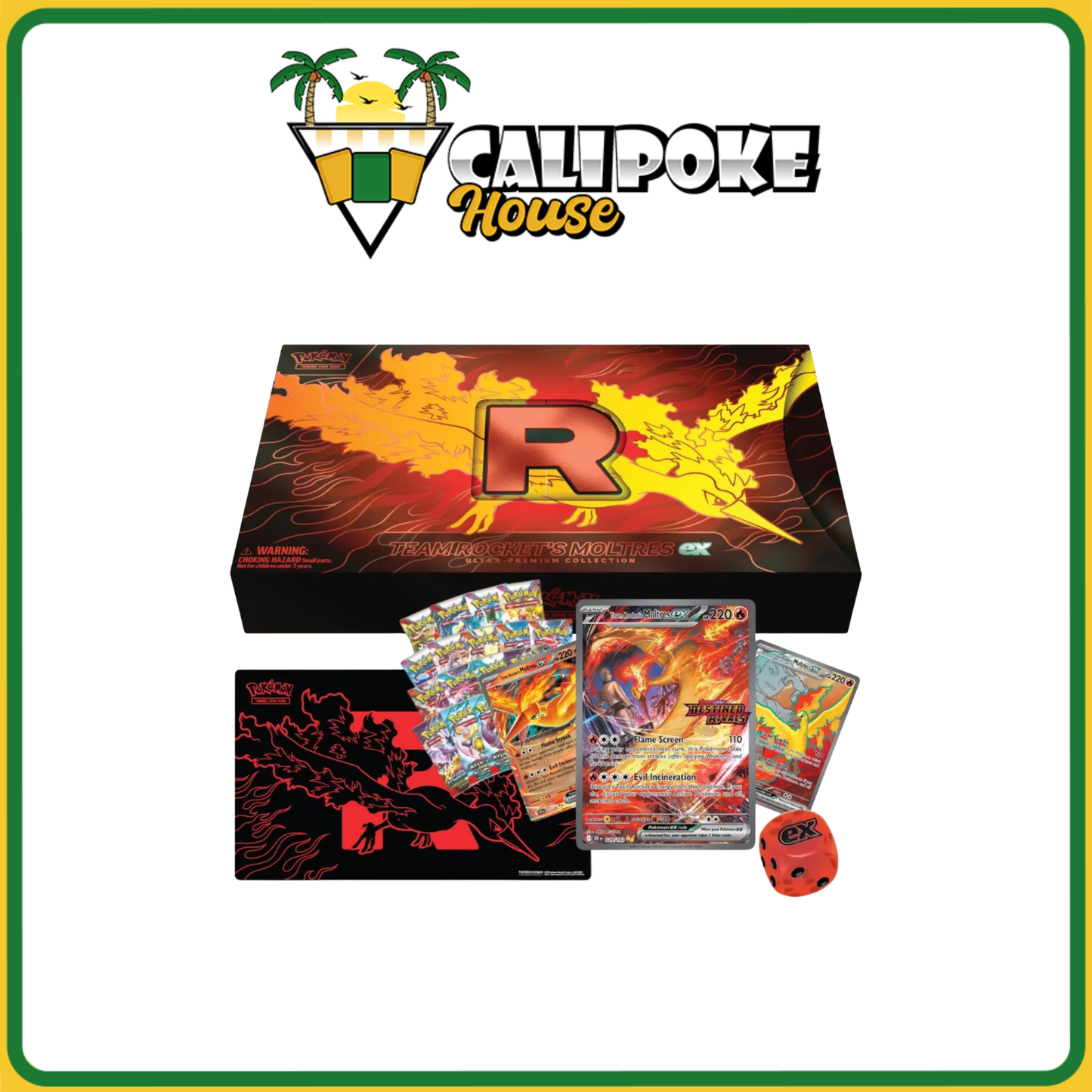 Case Team Rocket's Moltres ex Ultra-Premium Collection Booster Box Pokémon Trading Card Game