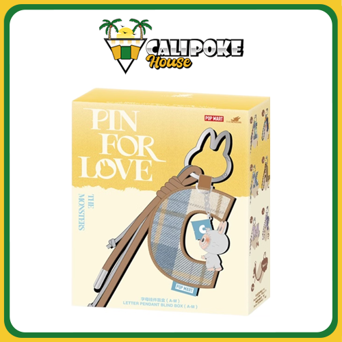 Pop Mart THE MONSTERS (Labubu) Pin for Love Series- Letter Pendant Blind Box (A-M)