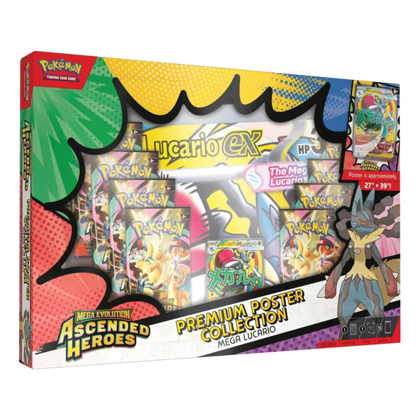 Pokemon Ascended Heroes Premium Poster Collection Mega Lucario [English]