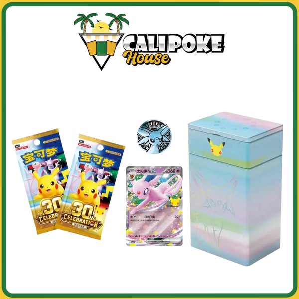 Pokemon Trading Card Game 30thC Chinese 30th Celebration Espeon ex Deluxe Deck Set [Simplified Chinese)