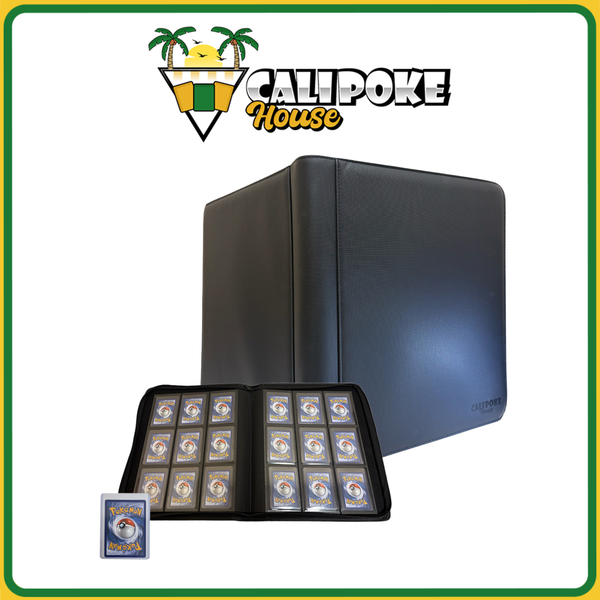 9-Pocket Black 360 Top-Loader Card Binder with Zipper