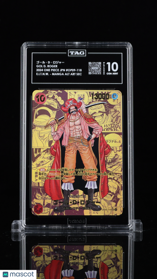 2024 One Piece Emperors in the New World Japanese ゴール・D・ロジャー Gol D. Roger #OP09-118 Secret Rare TAG 10