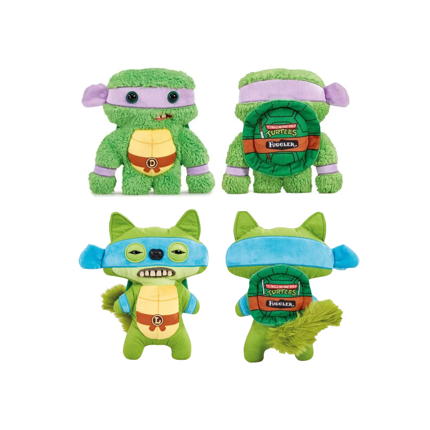 ZURU Fugglers TMNT Leonardo and Donatello 9" Plushies