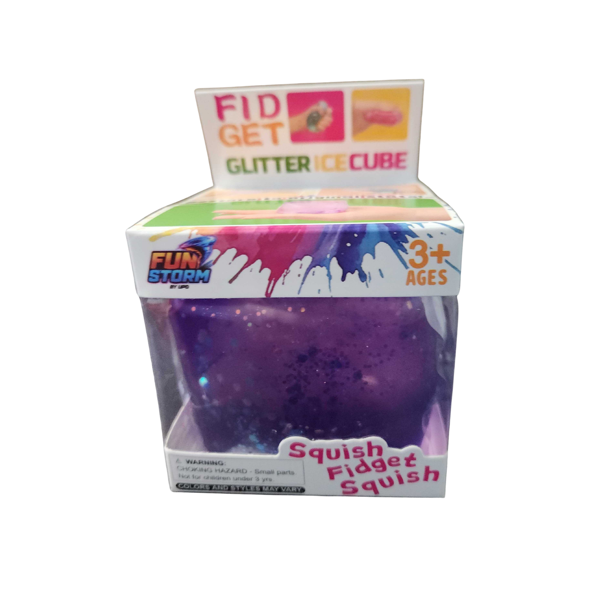 Fun Storm Large Squishy Glitter Ice Cubes