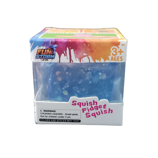 Fun Storm Squishy Glitter Cubes - Set of 4 (Small)