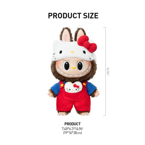 Pop Mart The Monsters Labubu X Hello Kitty 15" Vinyl Plush Doll