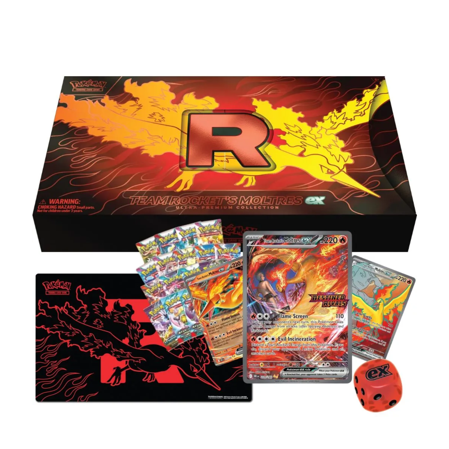 Team Rocket's Moltres ex Ultra-Premium Collection Booster Box Pokémon Trading Card Game