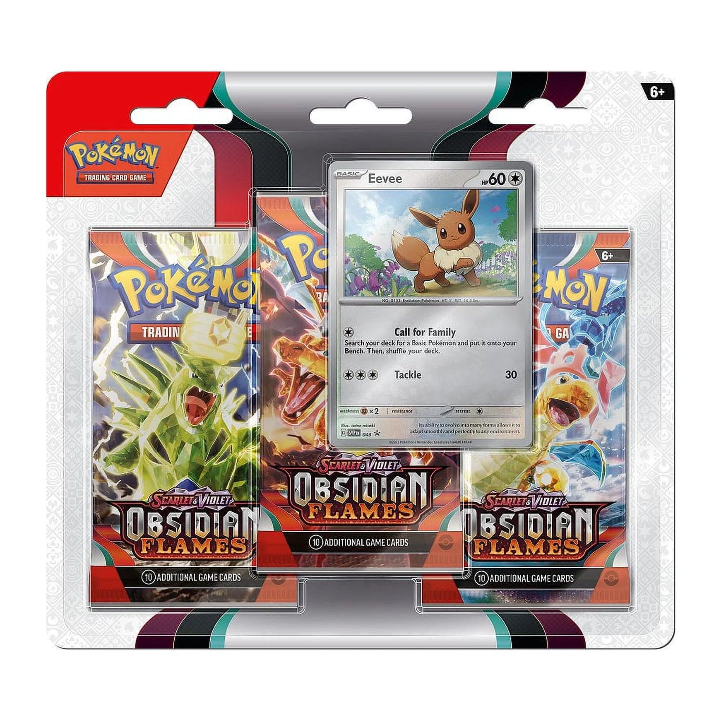 Obsidian Flames 3-Pack Blister English Pokemon Trading Card Game