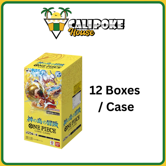 Case One Piece Trading Card Game OP-15 Island of Gods Booster Box Japanese Sealed