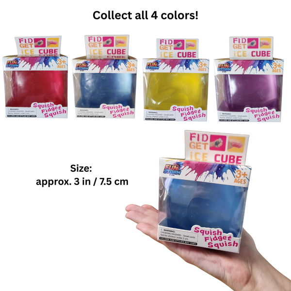 Fun Storm Large Squishy Glitter Ice Cubes