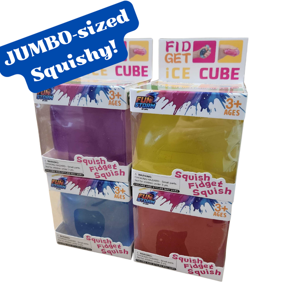 Fun Storm Large Squishy Glitter Ice Cubes